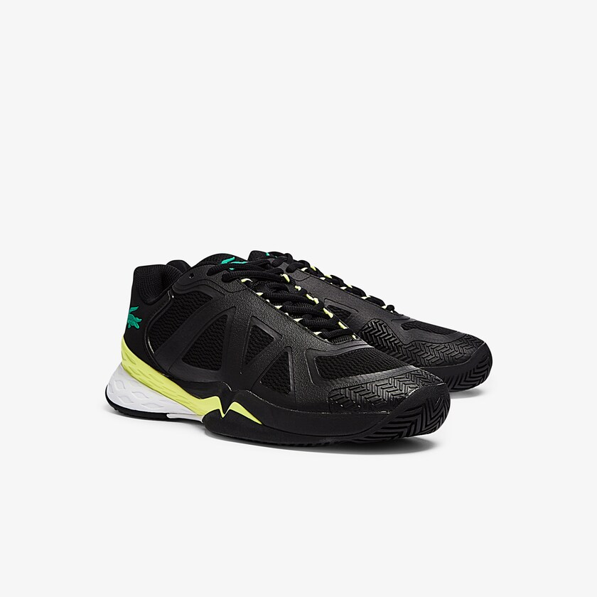 Tenis Lacoste Masculino Pretas Luz Amarelas LC Scale II Textile ZZ3-65096H7