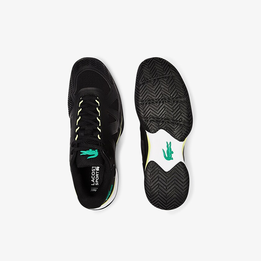 Tenis Lacoste Masculino Pretas Luz Amarelas LC Scale II Textile ZZ3-65096H7
