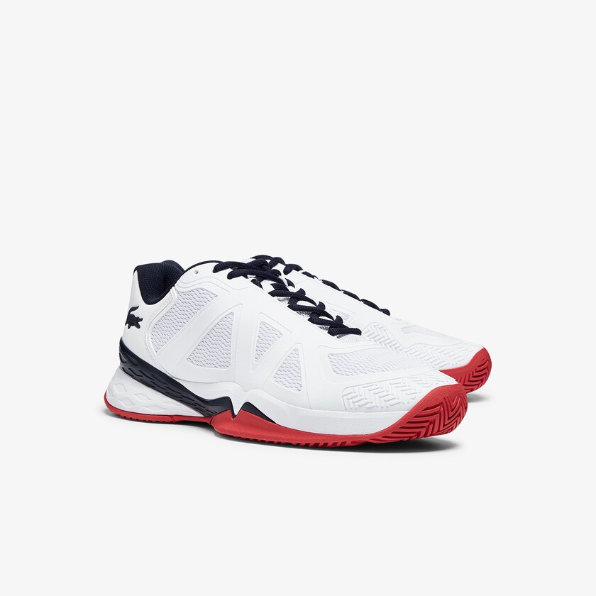 Tenis Lacoste Masculino Branco Coral LC Scale II Textile JC0-28002W8