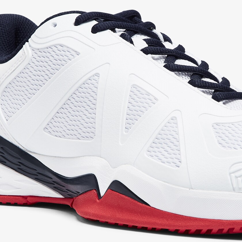 Tenis Lacoste Masculino Branco Coral LC Scale II Textile JC0-28002W8