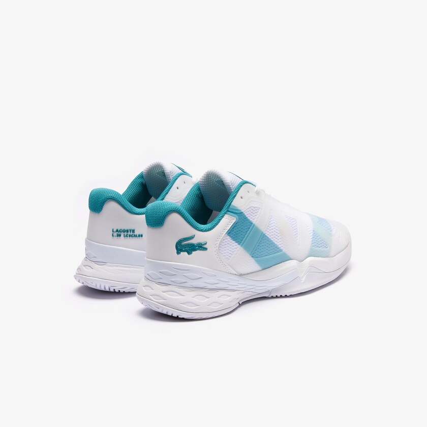 Tenis Lacoste Masculino Branco Turquesa LC Scale L20 Textile and Synthetic RN2-26432L5