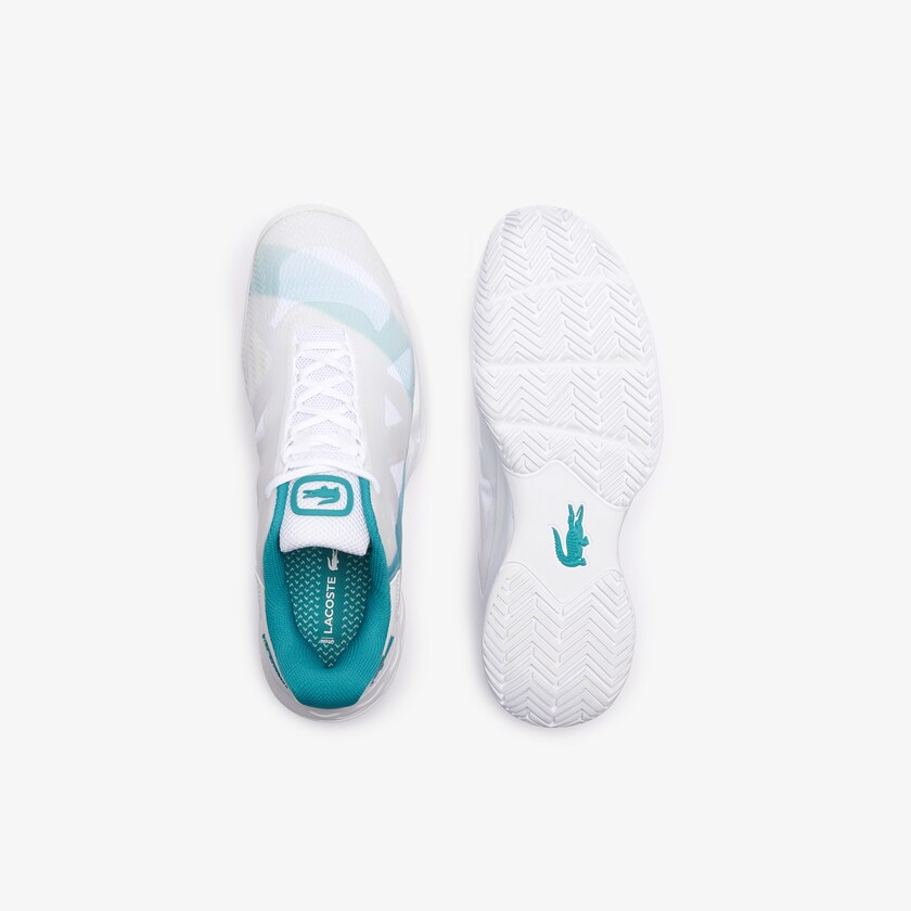 Tenis Lacoste Masculino Branco Turquesa LC Scale L20 Textile and Synthetic RN2-26432L5
