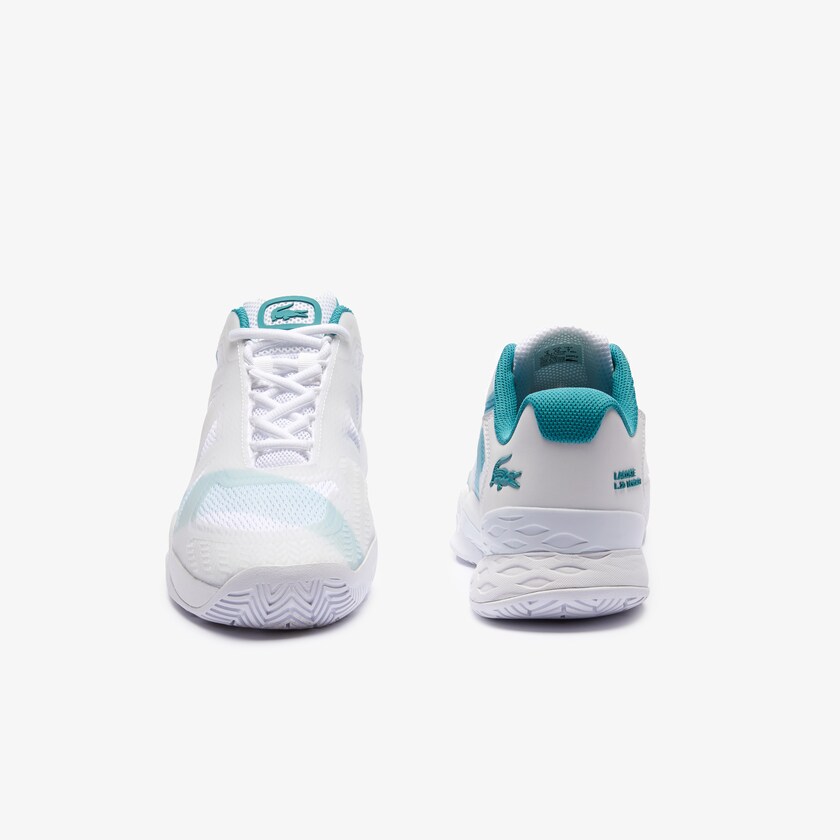 Tenis Lacoste Masculino Branco Turquesa LC Scale L20 Textile and Synthetic RN2-26432L5