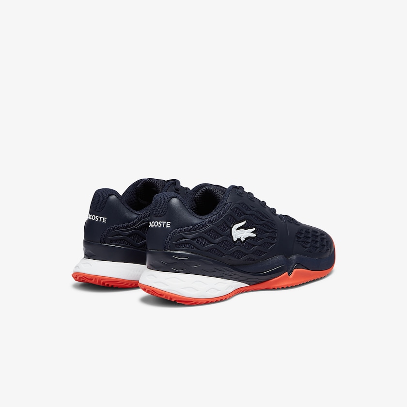 Tenis Lacoste Criança Azul Marinho Vermelhas LC Scale Roland Garros Textile ZB5-11411Z5