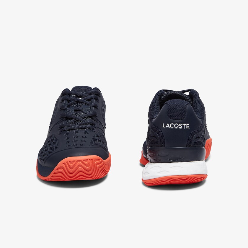 Tenis Lacoste Criança Azul Marinho Vermelhas LC Scale Roland Garros Textile ZB5-11411Z5