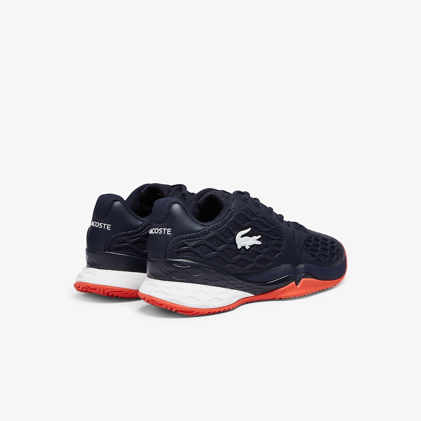 Tenis Lacoste Feminino Azul Marinho Vermelhas LC Scale Roland Garros Textile AR8-57925U9