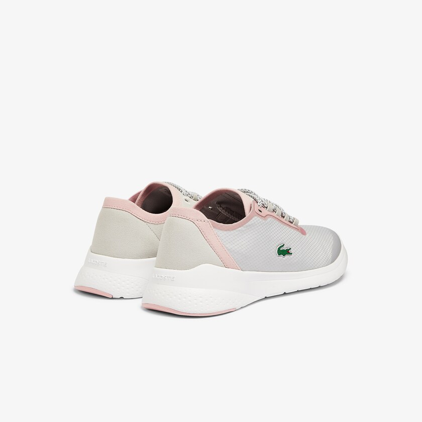 Tenis Lacoste Feminino Luz Cinzentas Luz Rosa LT Fit Synthetic and Textile NJ4-75067Z2