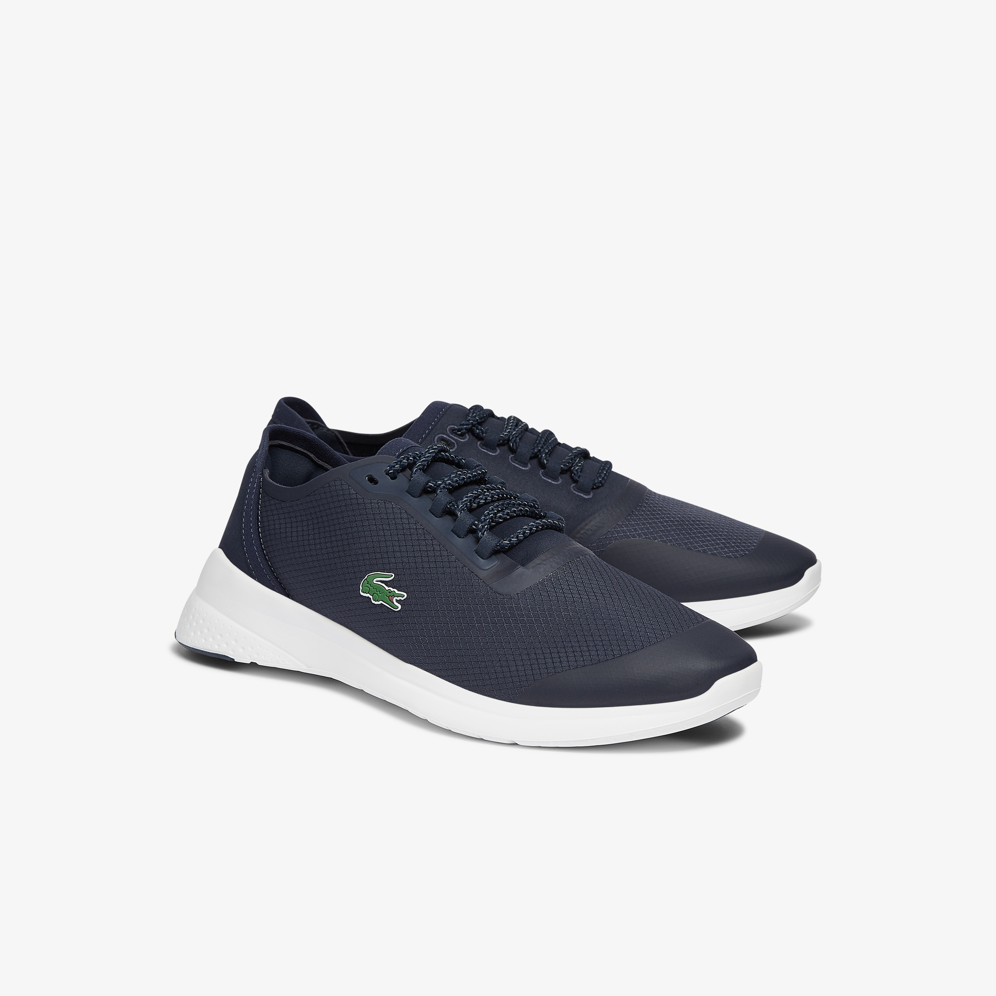 Tenis Lacoste Masculino Azul Marinho Branco LT Fit Textile ZN1-08410L7