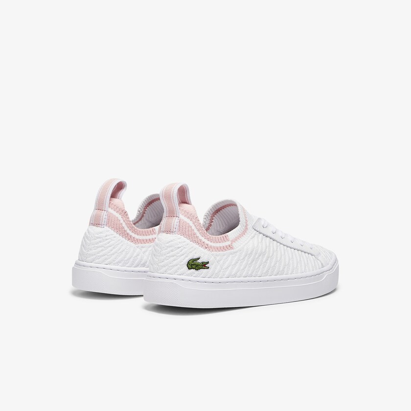 Tenis Lacoste Feminino Branco Luz Rosa La Piquée Textile GV3-26242U5