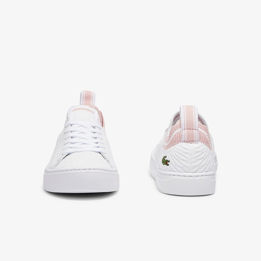 Tenis Lacoste Feminino Branco Luz Rosa La Piquée Textile GV3-26242U5