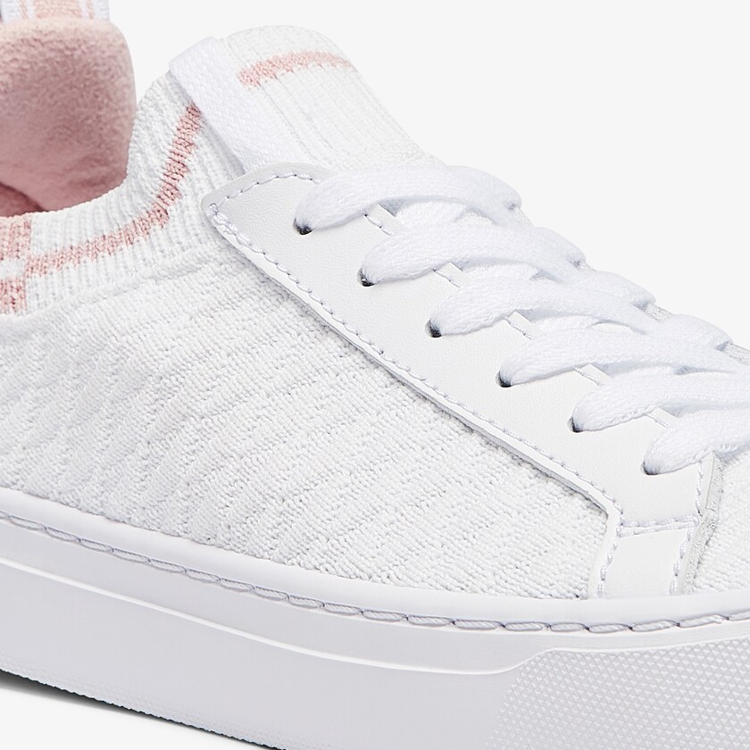 Tenis Lacoste Feminino Branco Luz Rosa La Piquée Textile GV3-26242U5