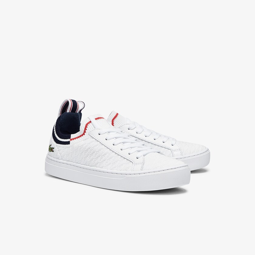 Tenis Lacoste Feminino Branco Bege La Piquée Textile EP2-47534O0