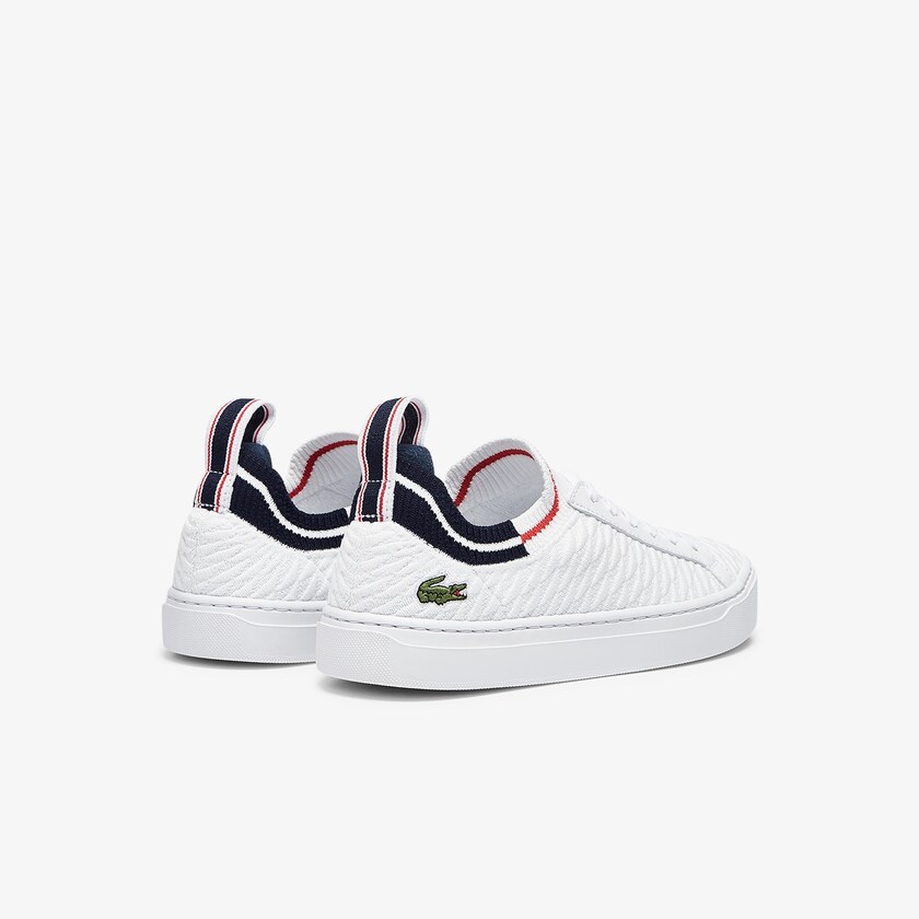 Tenis Lacoste Feminino Branco Bege La Piquée Textile EP2-47534O0