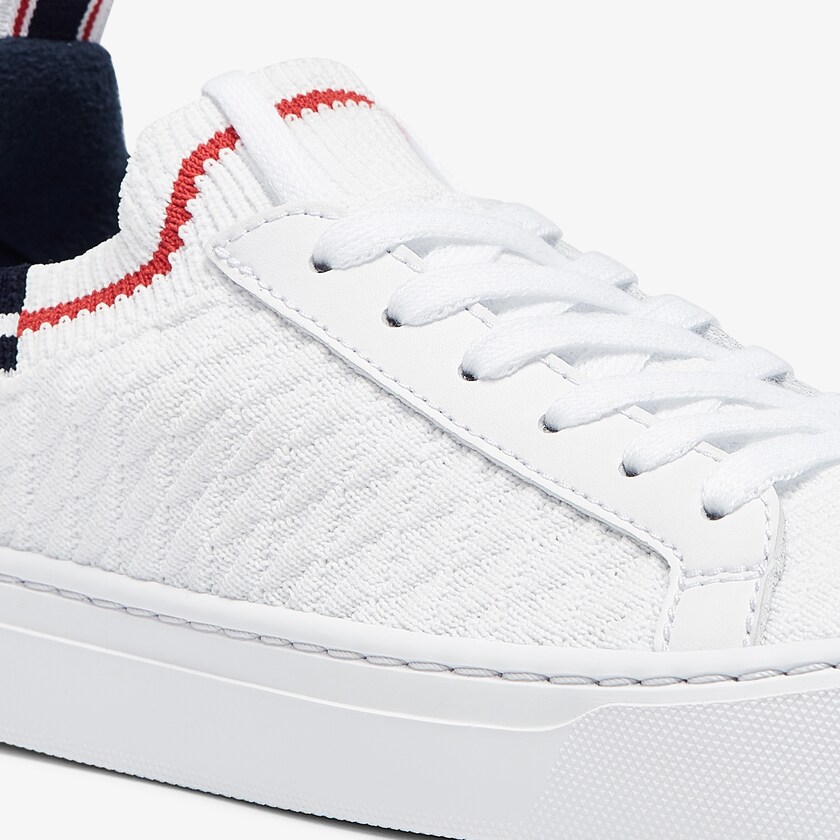 Tenis Lacoste Feminino Branco Bege La Piquée Textile EP2-47534O0
