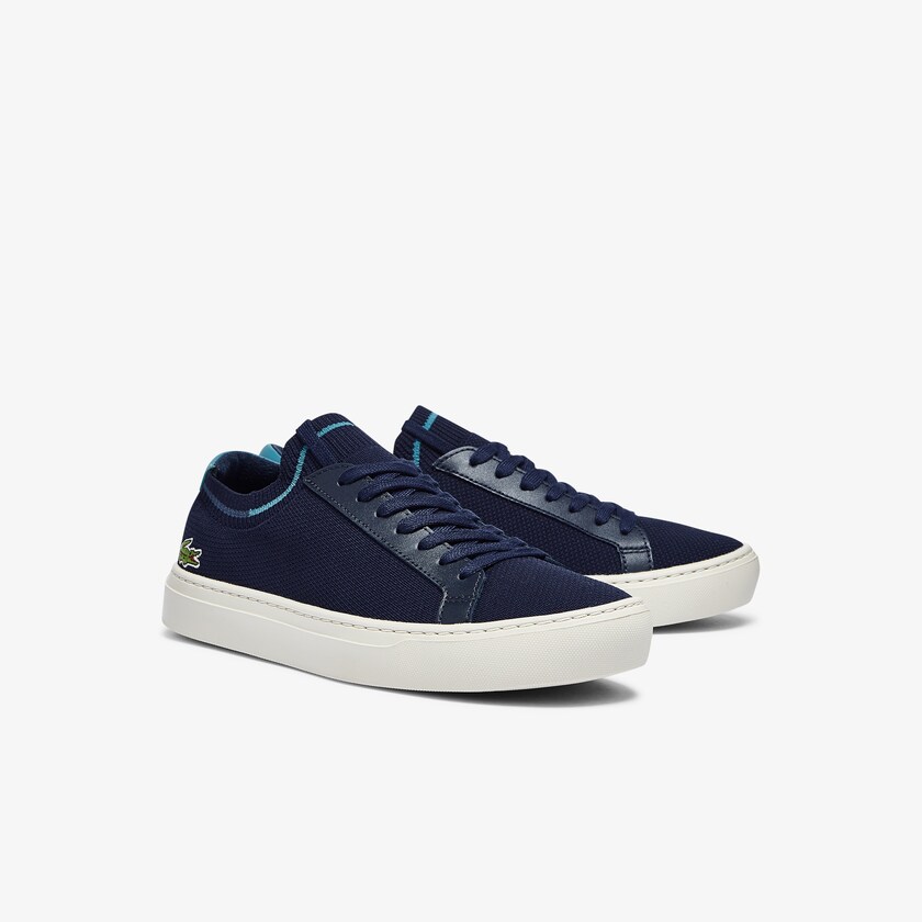 Tenis Lacoste Masculino Azul Marinho La Piquée Textile Knit GW9-95269V2