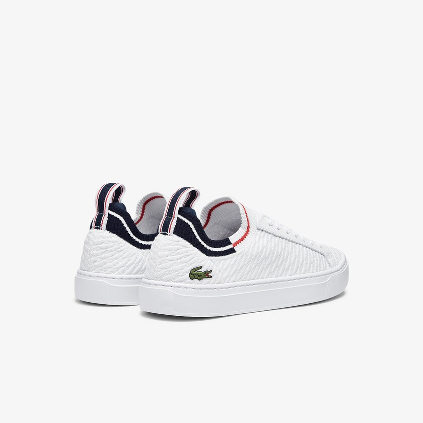 Tenis Lacoste Masculino Branco Bege La Piquée Textile IP4-62316D6