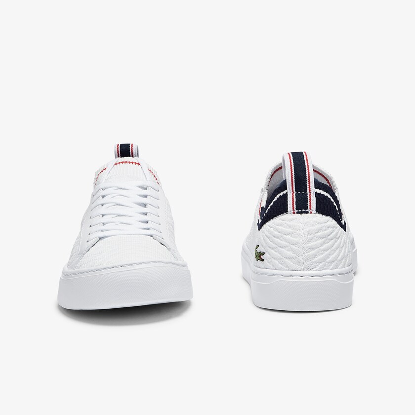 Tenis Lacoste Masculino Branco Bege La Piquée Textile IP4-62316D6