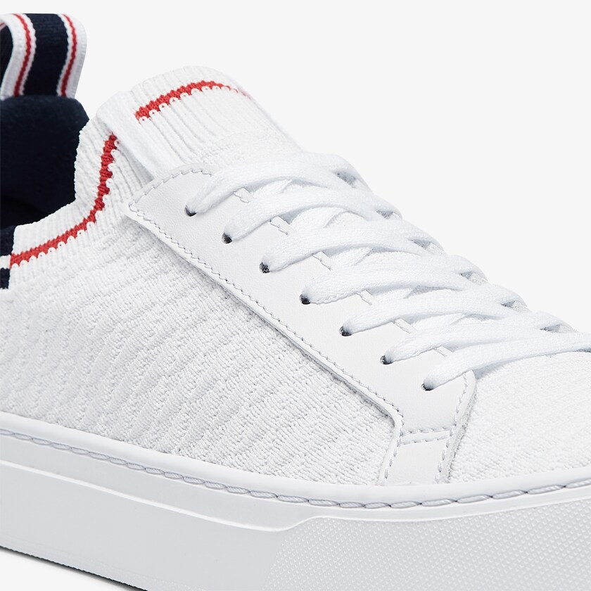 Tenis Lacoste Masculino Branco Bege La Piquée Textile IP4-62316D6