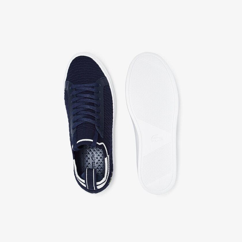 Tenis Lacoste Masculino Azul Marinho Branco La Piquée Textile SL0-23662M5