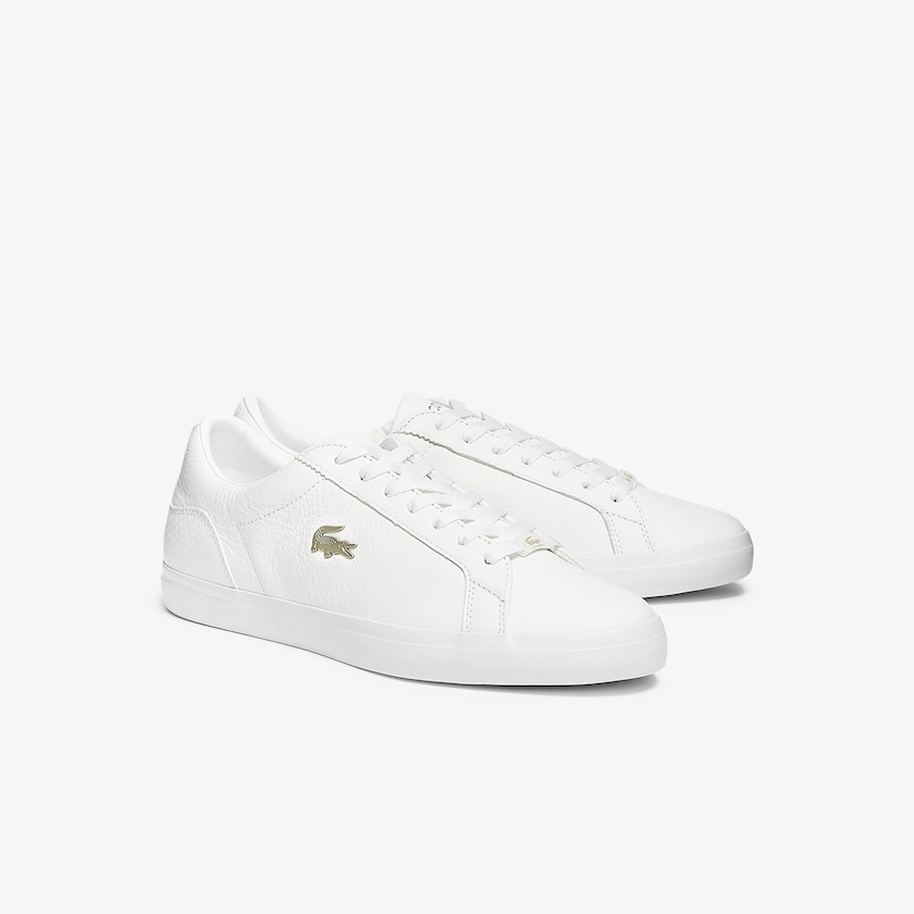Tenis Lacoste Masculino Branco Lerond Leather and Synthetic GE1-50095C2