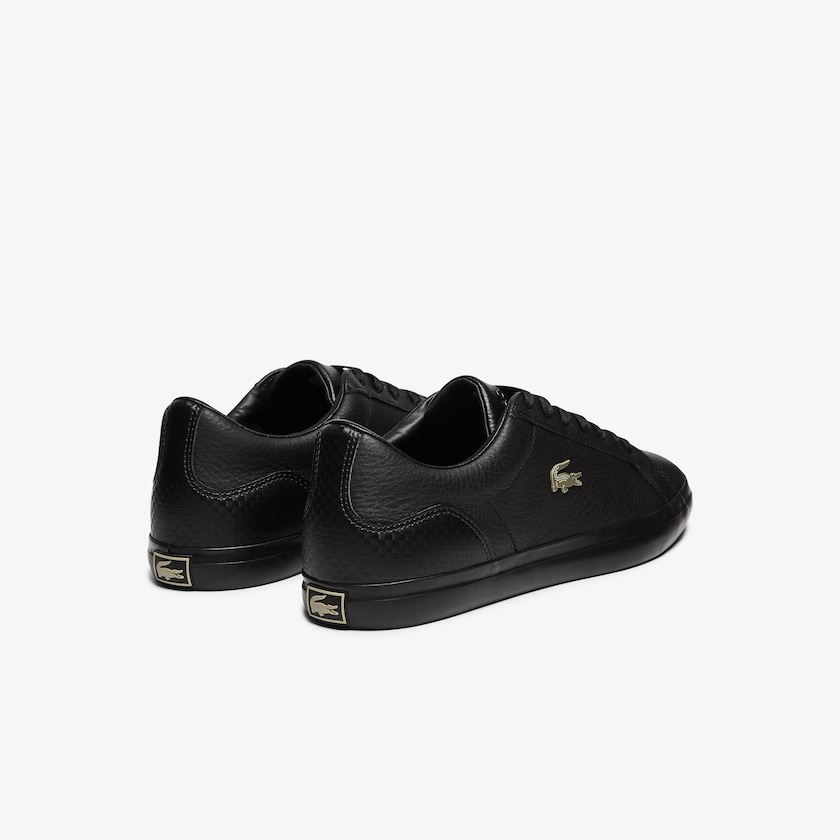 Tenis Lacoste Masculino Pretas Lerond Leather and Synthetic XY0-10751H3