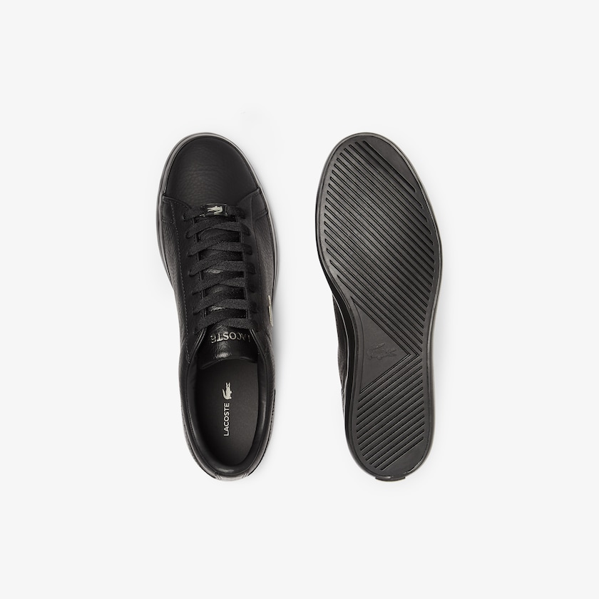 Tenis Lacoste Masculino Pretas Lerond Leather and Synthetic XY0-10751H3