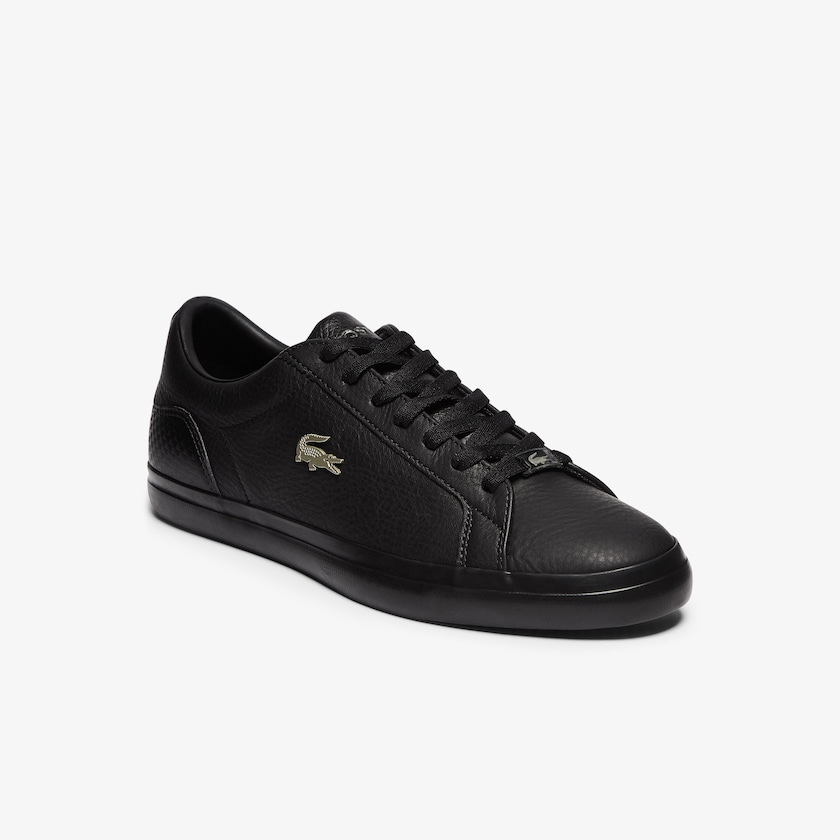 Tenis Lacoste Masculino Pretas Lerond Leather and Synthetic XY0-10751H3