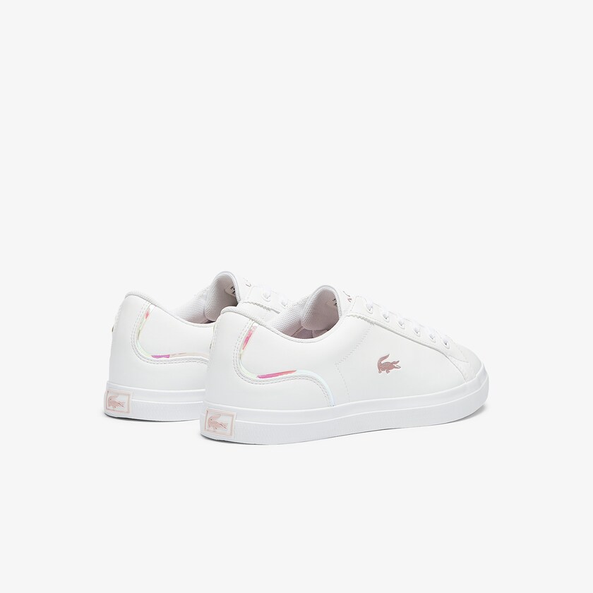 Tenis Lacoste Criança Branco Rosa Lerond Synthetic Iridescent TJ9-68836V2