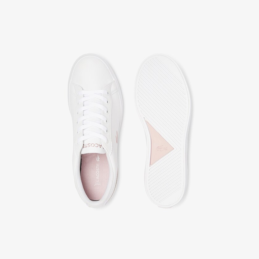 Tenis Lacoste Criança Branco Rosa Lerond Synthetic Iridescent TJ9-68836V2