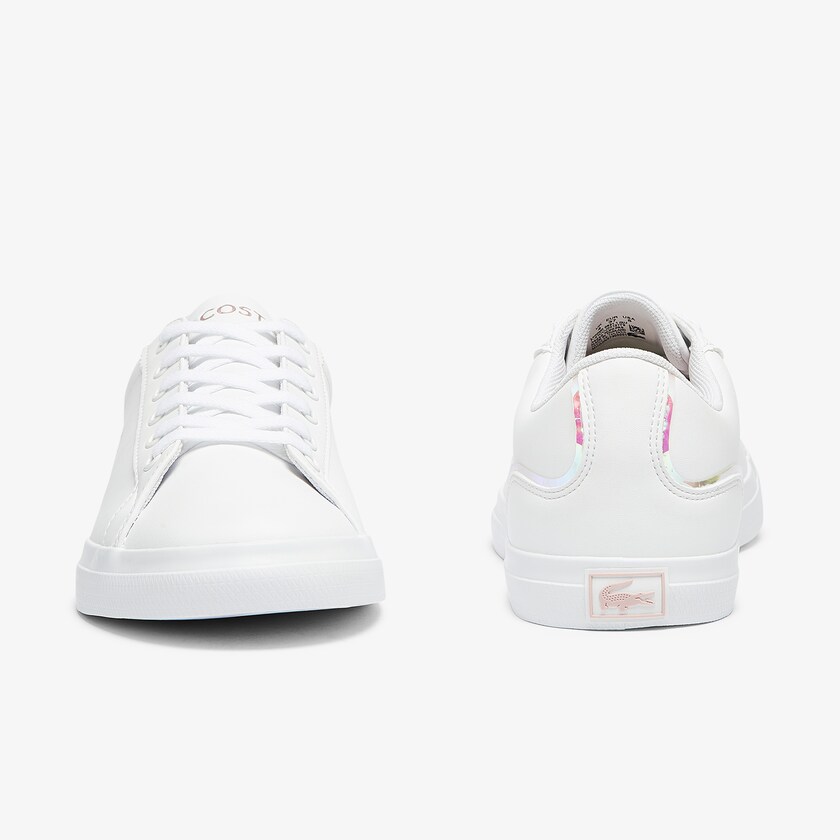 Tenis Lacoste Criança Branco Rosa Lerond Synthetic Iridescent TJ9-68836V2