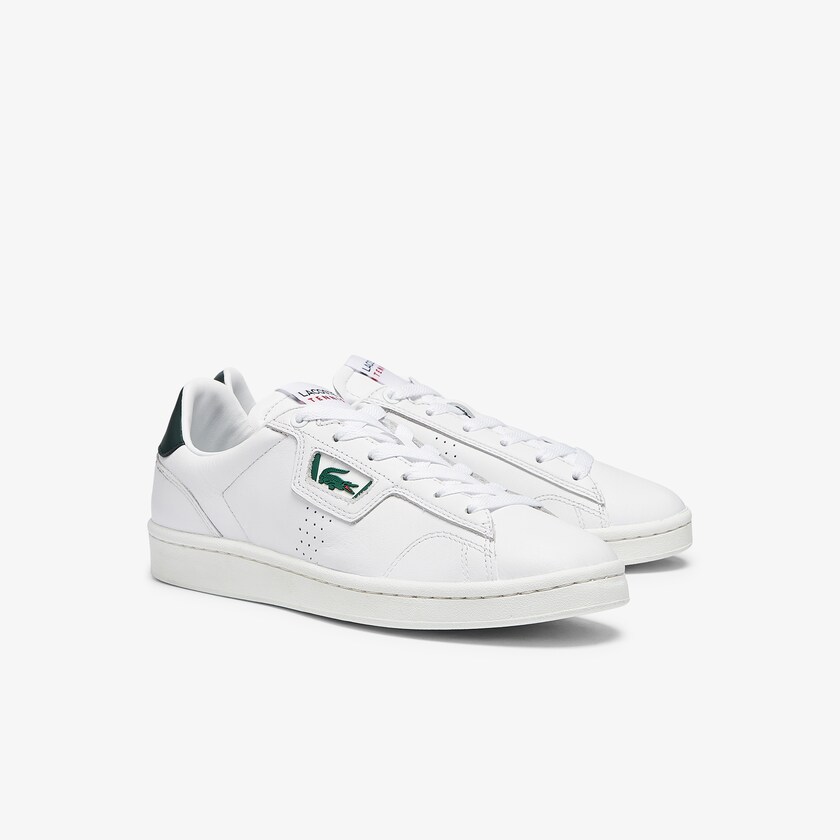Tenis Lacoste Feminino Branco Verdes Escuro Masters Classic Leather HV5-15971C1