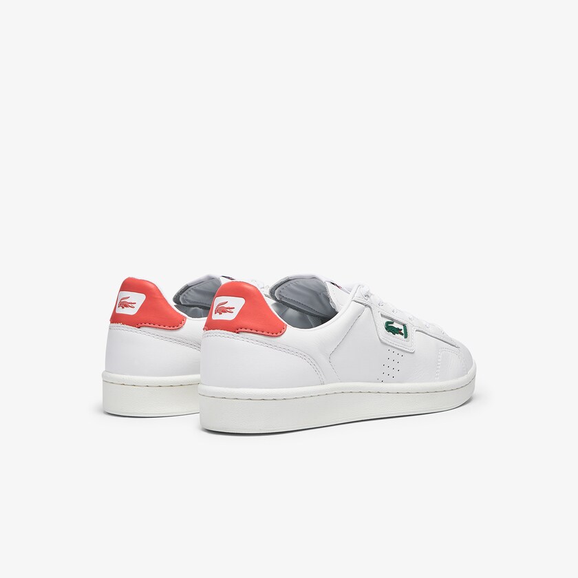 Tenis Lacoste Feminino Branco Bege Masters Classic Leather FB3-08280K7