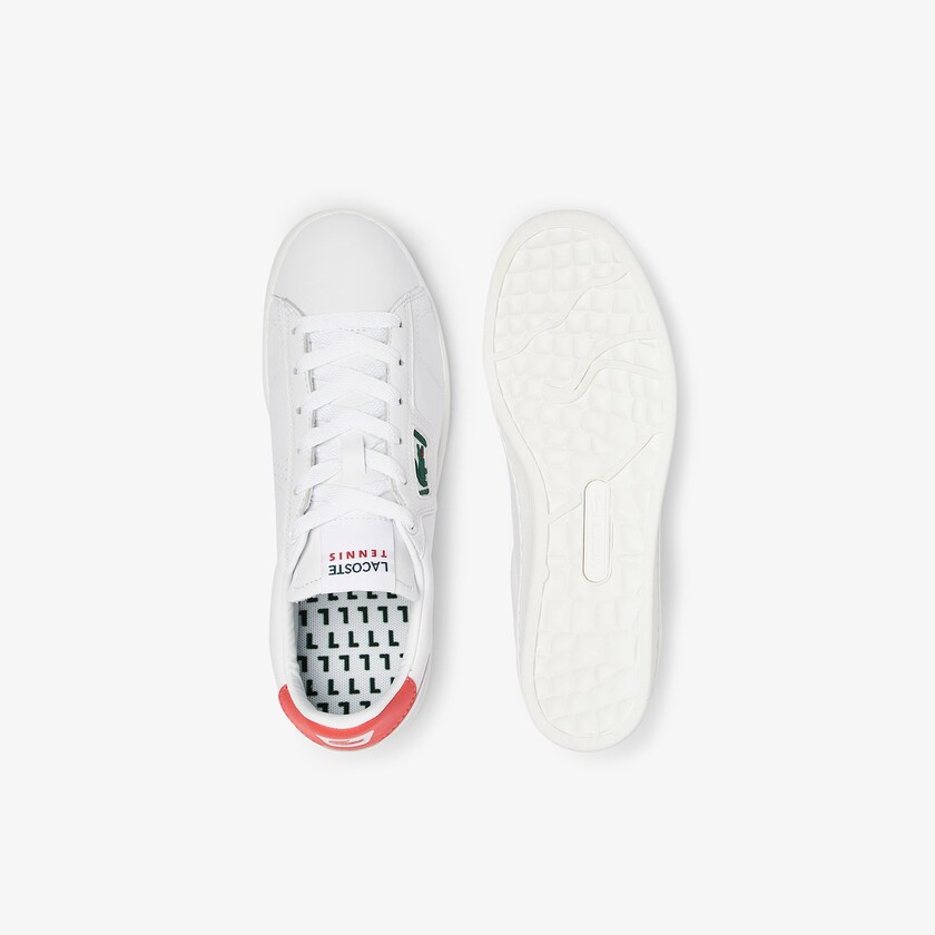 Tenis Lacoste Feminino Branco Bege Masters Classic Leather FB3-08280K7
