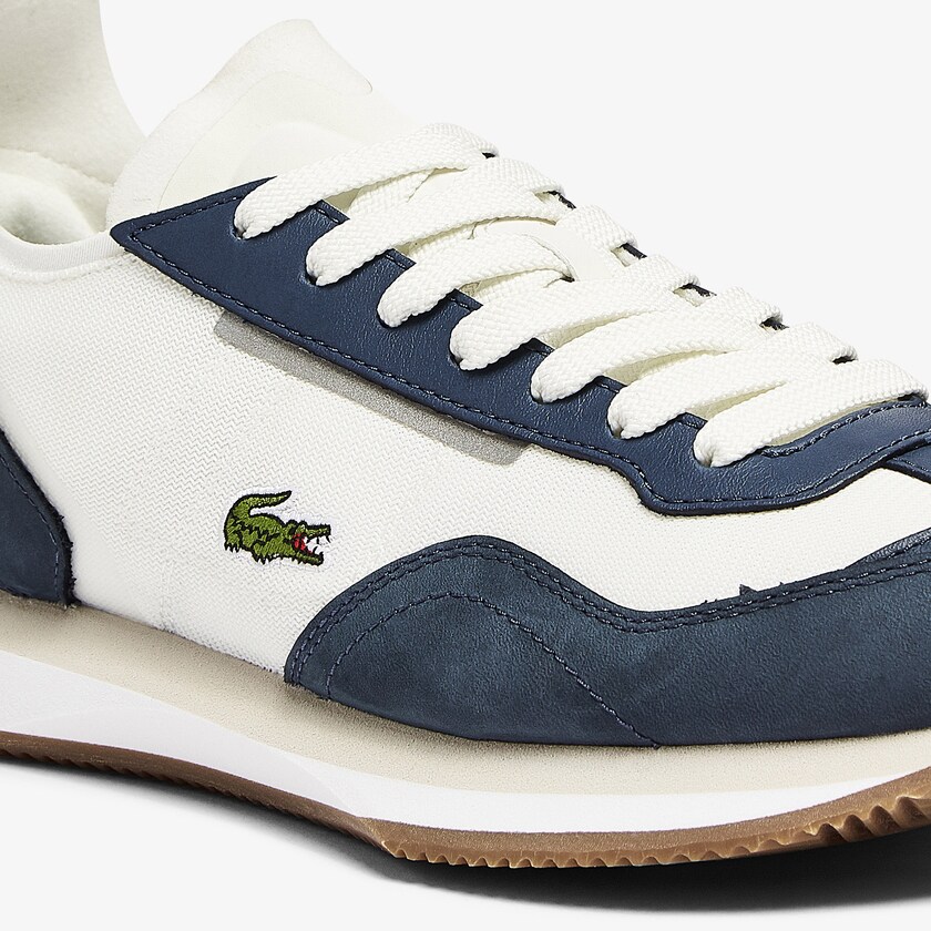 Tenis Lacoste Feminino Branco Azul Marinho Match Break Textile DT4-21252S5