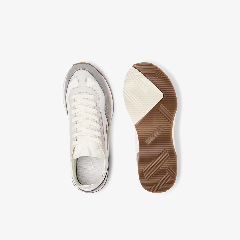 Tenis Lacoste Feminino Branco Cinzentas Match Break Textile JM2-43564F4