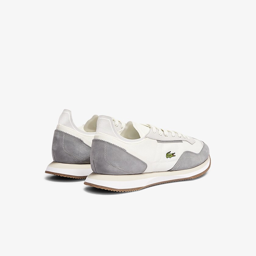 Tenis Lacoste Masculino Branco Cinzentas Match Break Textile WJ6-77047B1