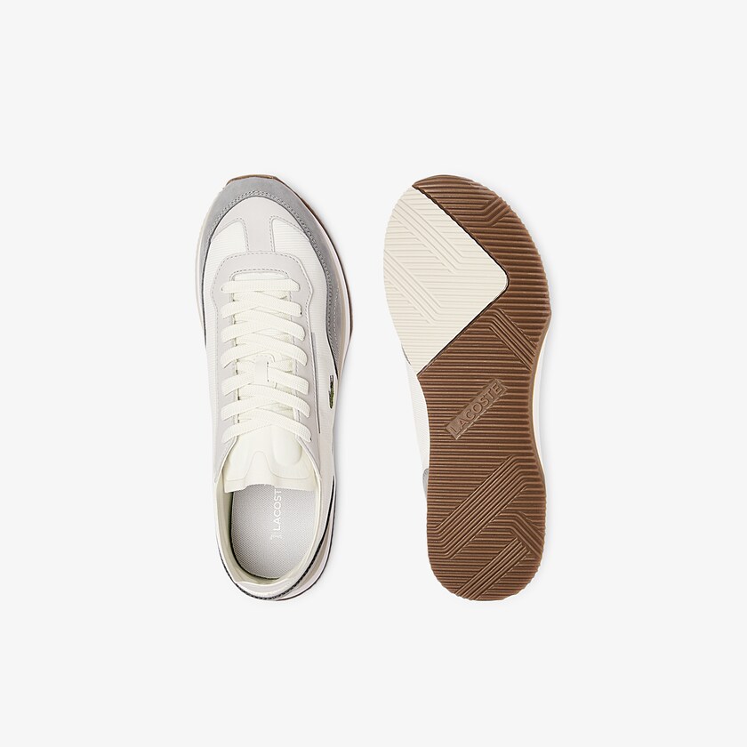 Tenis Lacoste Masculino Branco Cinzentas Match Break Textile WJ6-77047B1