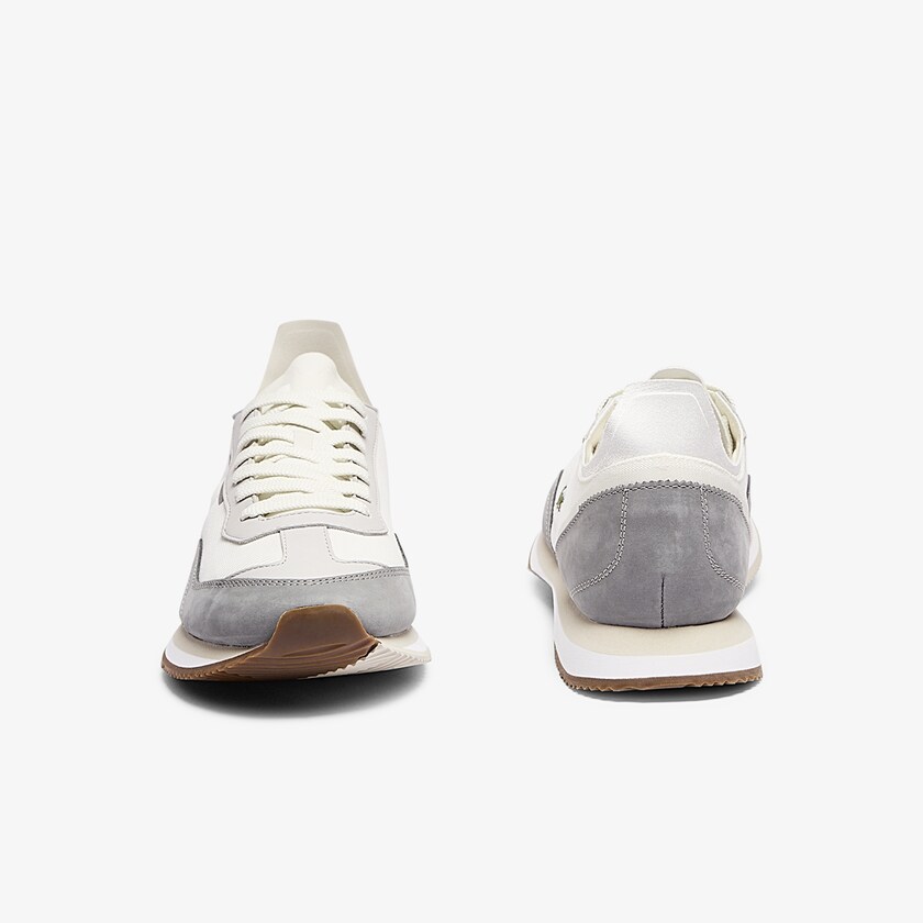Tenis Lacoste Masculino Branco Cinzentas Match Break Textile WJ6-77047B1
