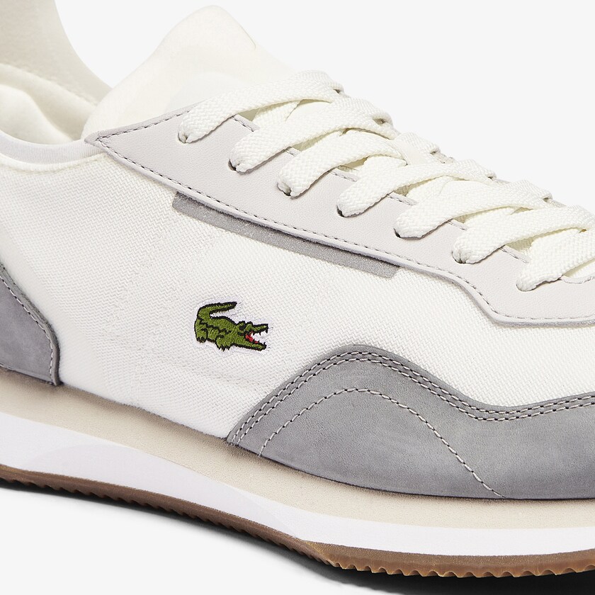 Tenis Lacoste Masculino Branco Cinzentas Match Break Textile WJ6-77047B1