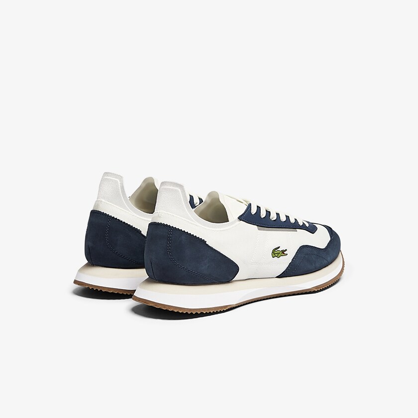 Tenis Lacoste Masculino Branco Azul Marinho Match Break Textile DV4-55575V0