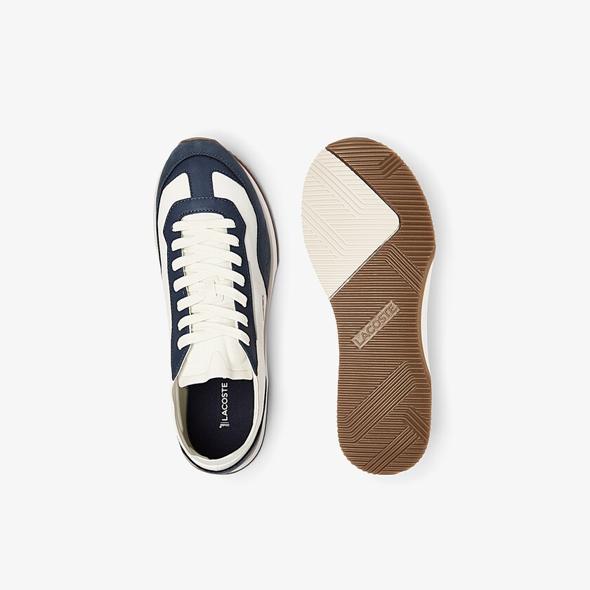 Tenis Lacoste Masculino Branco Azul Marinho Match Break Textile DV4-55575V0