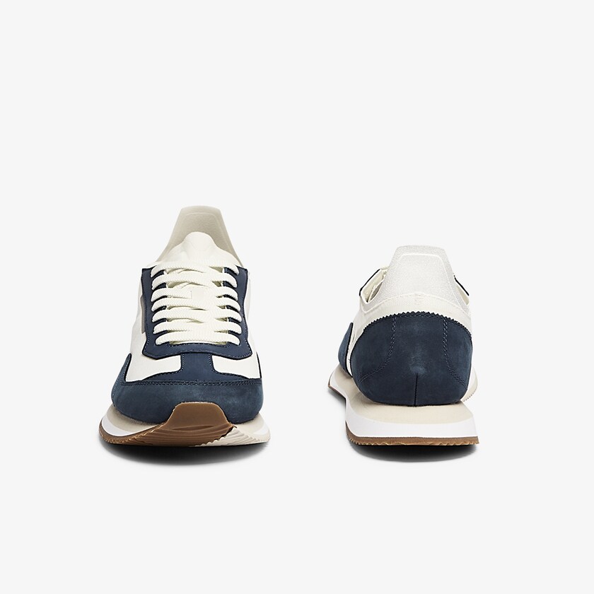 Tenis Lacoste Masculino Branco Azul Marinho Match Break Textile DV4-55575V0