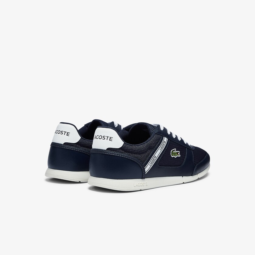 Tenis Lacoste Masculino Azul Marinho Branco Menerva Sport Textile and Leather FV4-49724H7