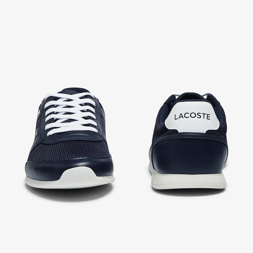 Tenis Lacoste Masculino Azul Marinho Branco Menerva Sport Textile and Leather FV4-49724H7