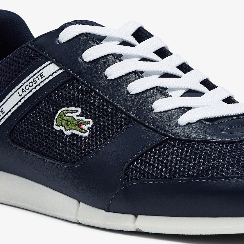 Tenis Lacoste Masculino Azul Marinho Branco Menerva Sport Textile and Leather FV4-49724H7