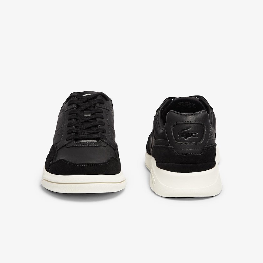 Tenis Lacoste Masculino Pretas Cinzentas Men’s Game Advance Luxe Leather and Suede BJ0-59445M6