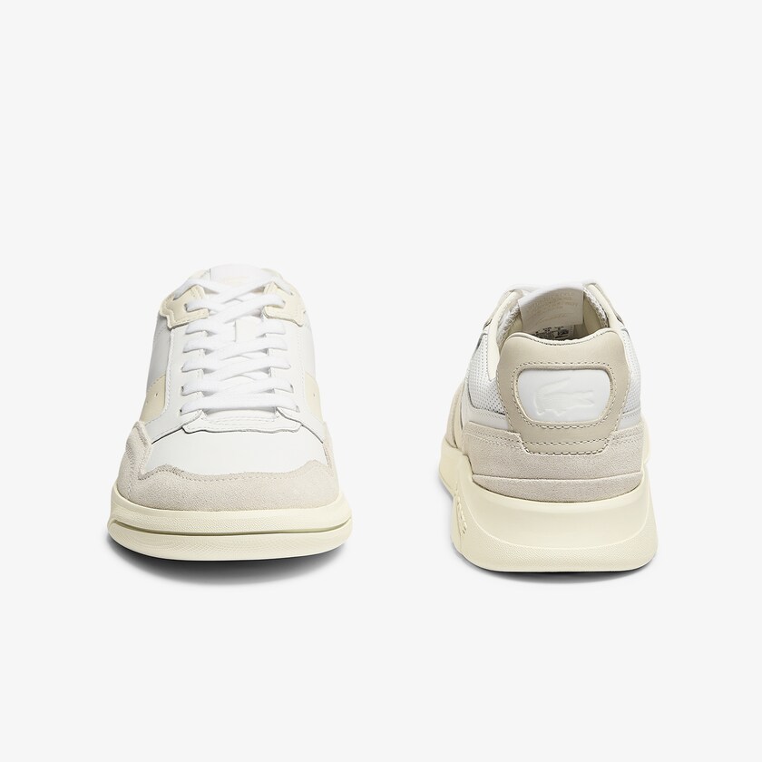 Tenis Lacoste Masculino Branco Cinzentas Men’s Game Advance Luxe Leather and Suede HF9-38493Z1