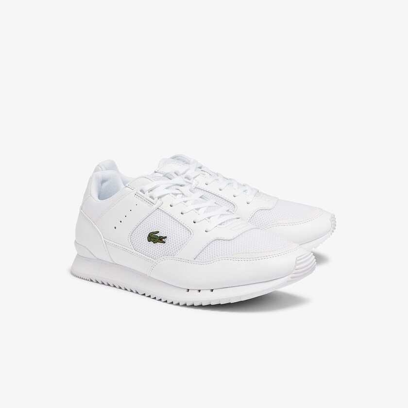 Tenis Lacoste Masculino Branco Partner Piste Textile PM2-98279T3