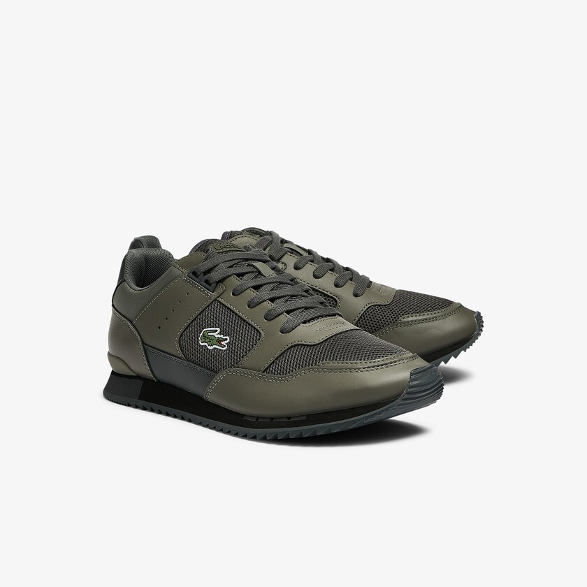 Tenis Lacoste Masculino Caqui Luz Caqui Partner Piste Textile LI2-18701S9