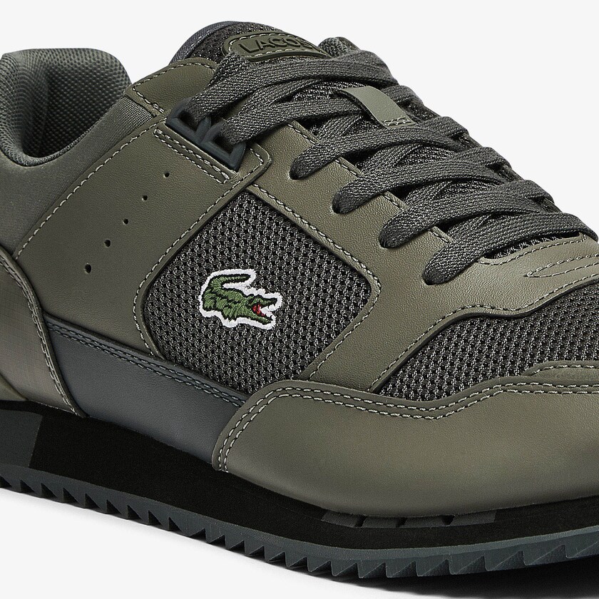 Tenis Lacoste Masculino Caqui Luz Caqui Partner Piste Textile LI2-18701S9